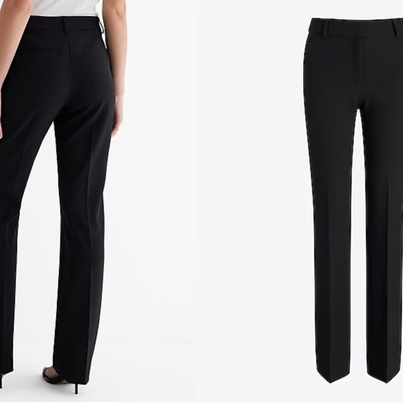 Express Bootcut High Rise Black Pants - Picture 2 of 6